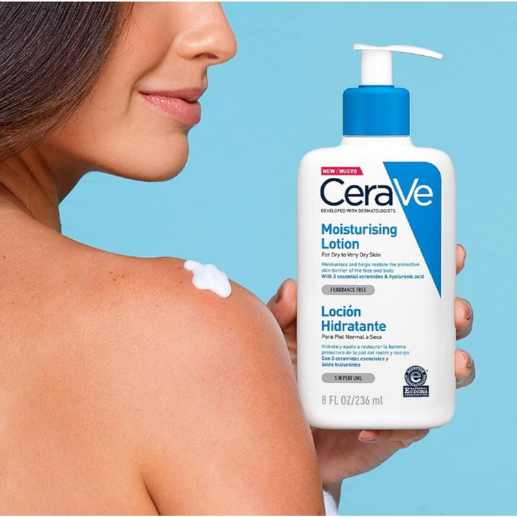 کرم مرطوب کننده پوست سراوی اصل Cerave مدل LAIT Hydratant حجم 236 میلی لیتر