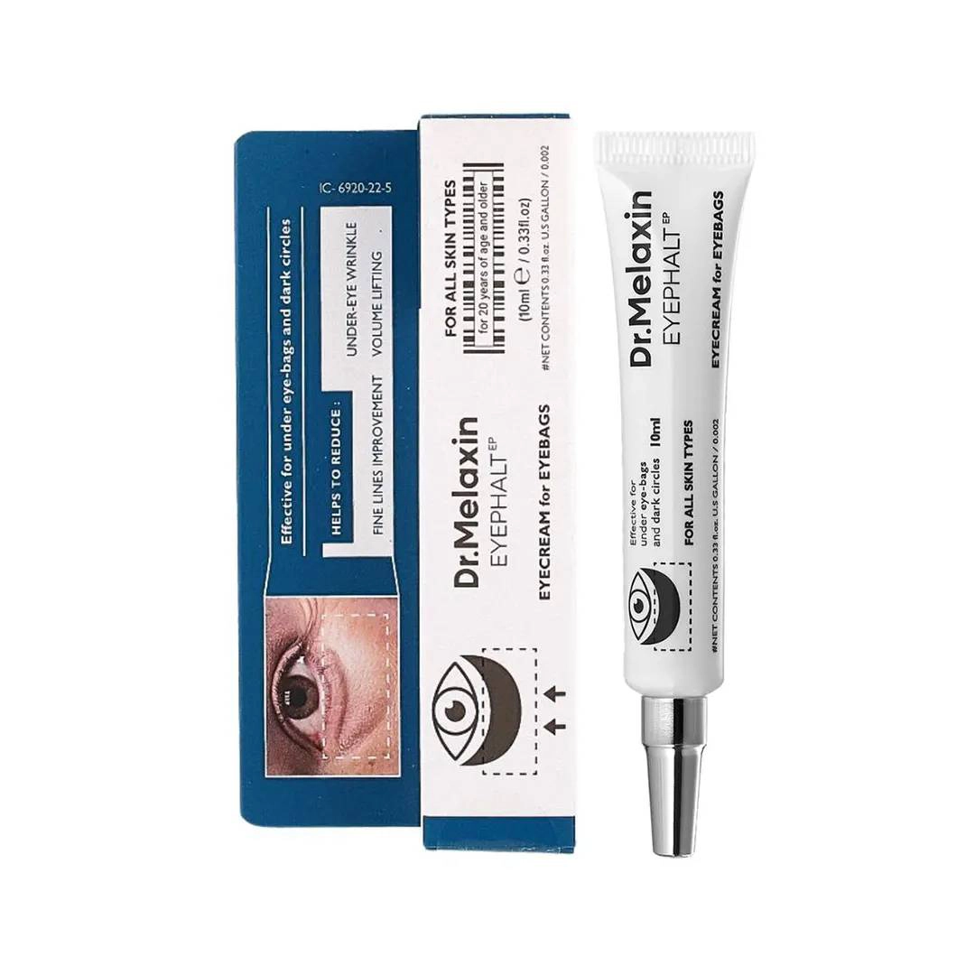 کرم دور چشم دکتر ملاکسین اصل Dr.Melaxin مدل Eyephalt از بین برنده ی کیسه زیر چشمی, تیرگی و پف وزن 10 گرم