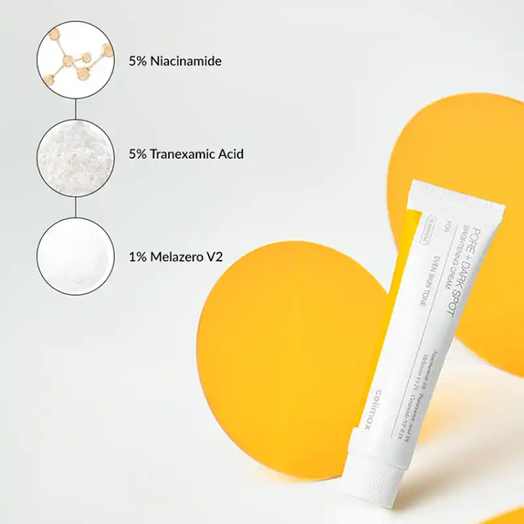 کرم روشن کننده ، ضد لک و کوچک کننده منافذ باز پوست سلیمکس Celimax اصل مدل Pore + Dark Spot حجم ۳۵ میل