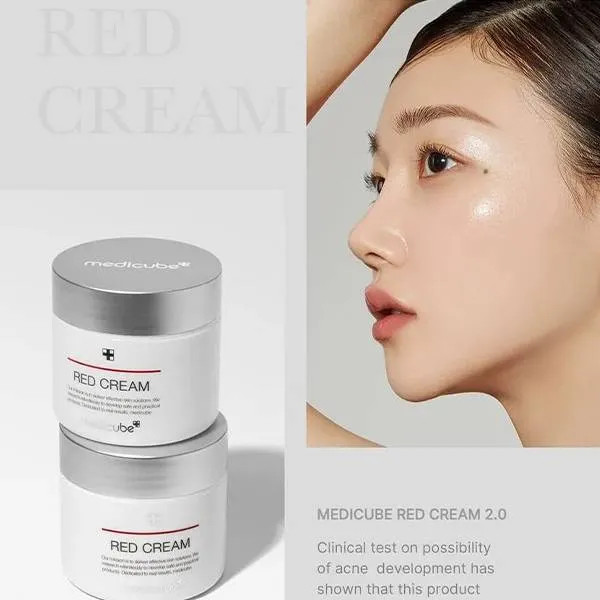 کرم ضد جوش و تسکین دهنده مدی کیوب اصل Medicube Red Cream حجم 50 میل