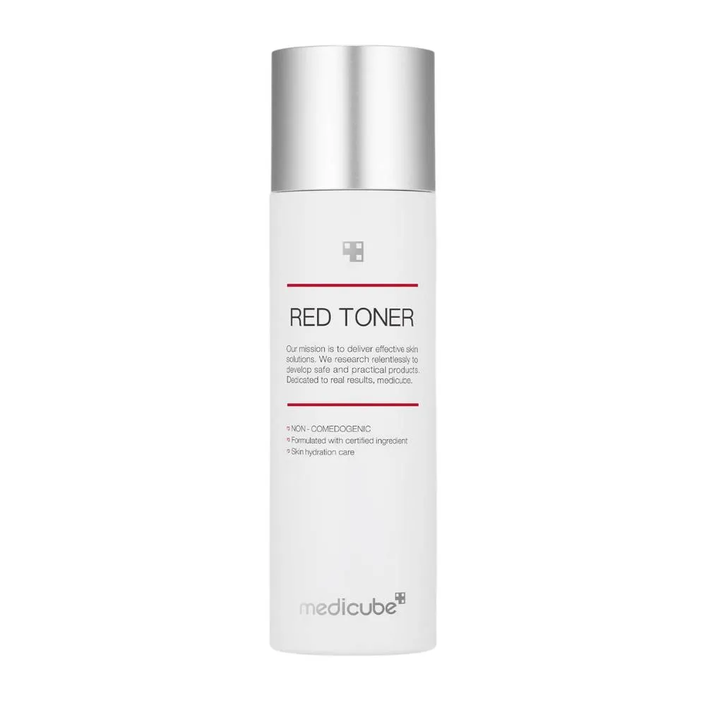 تونر ضد جوش و تسکین دهنده مدی کیوب اصل Medicube Red Toner 2.0 حجم 100 میل