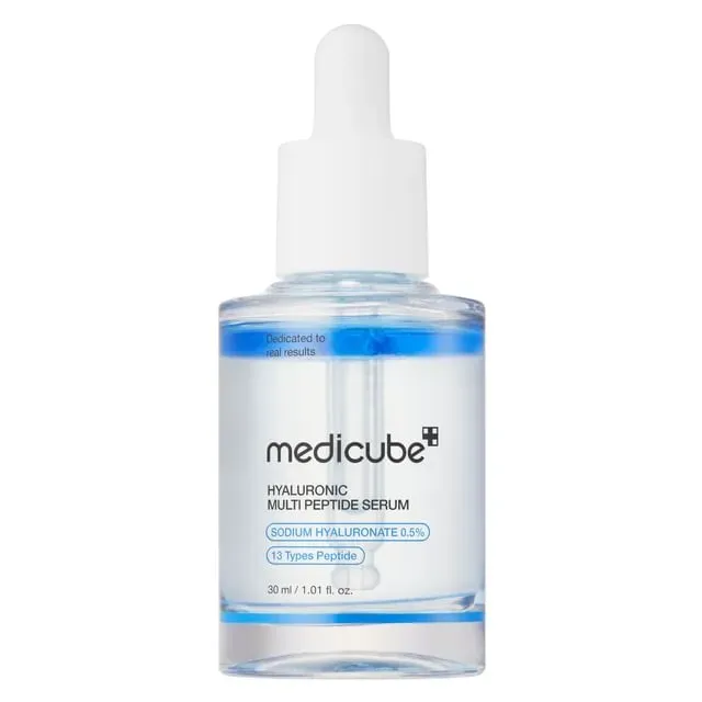 سرم آبرسان هیالورونیک اسید و مولتی پپتاید مدی کیوب اصل Medicube حجم 30 میل