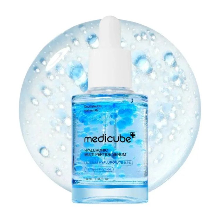 سرم آبرسان هیالورونیک اسید و مولتی پپتاید مدی کیوب اصل Medicube حجم 30 میل