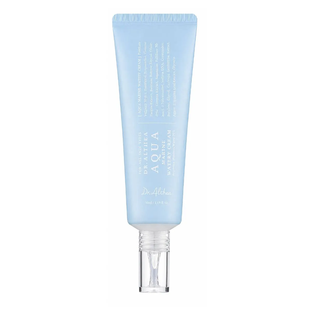 کرم آبرسان دریایی صورت دکتر آلتیا اصل Dr.Althea مدل آکوا مارین Aqua Marine Watery Cream مناسب انواع پوست حجم 50 میل
