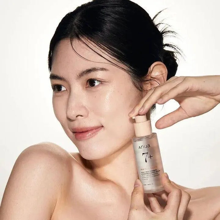 سرم آبرسان و مغذی 7 برنج و سرامید آنوا اصل Anua Rice 7 + Ceramide حجم 50 میل