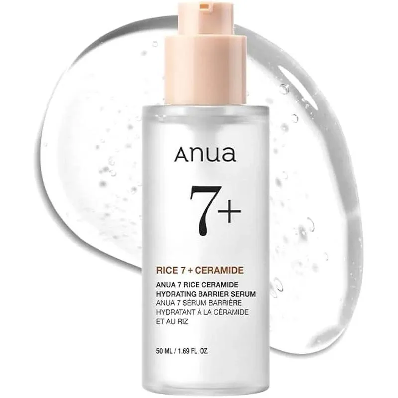 سرم آبرسان و مغذی 7 برنج و سرامید آنوا اصل Anua Rice 7 + Ceramide حجم 50 میل