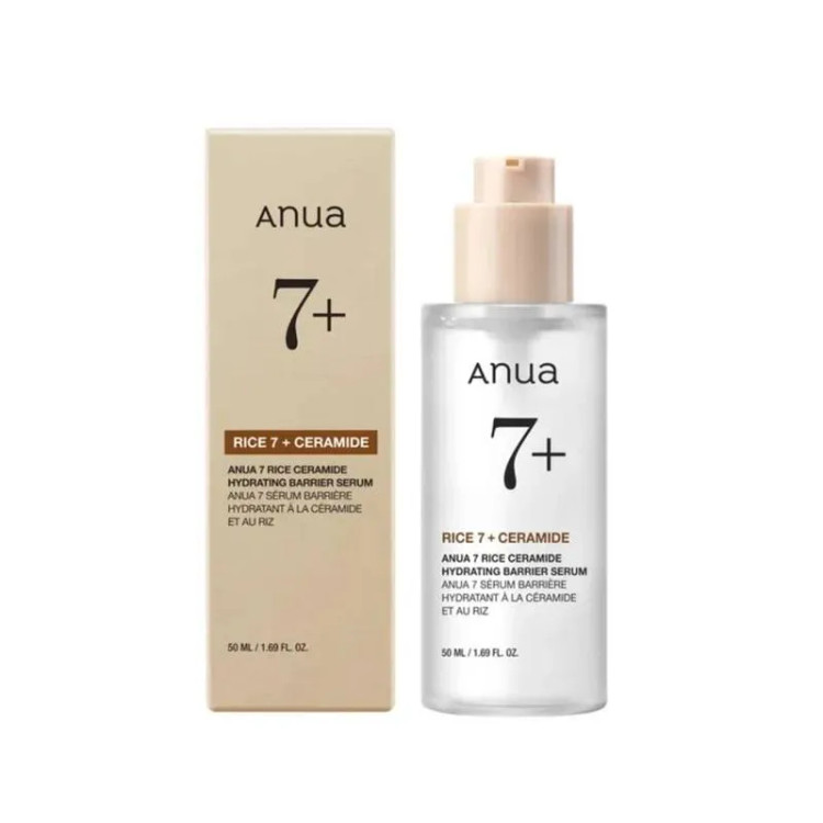 سرم آبرسان و مغذی 7 برنج و سرامید آنوا اصل Anua Rice 7 + Ceramide حجم 50 میل