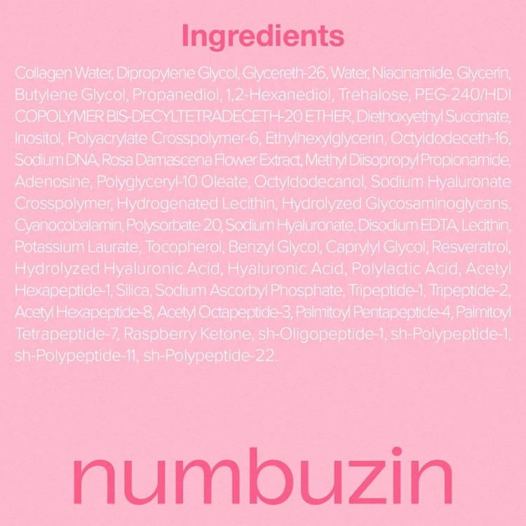 سرم ضدحساسیت و حجیم کننده پوست نامبوزین مدل Rose PDRN Collagen 2 حجم 30 میل