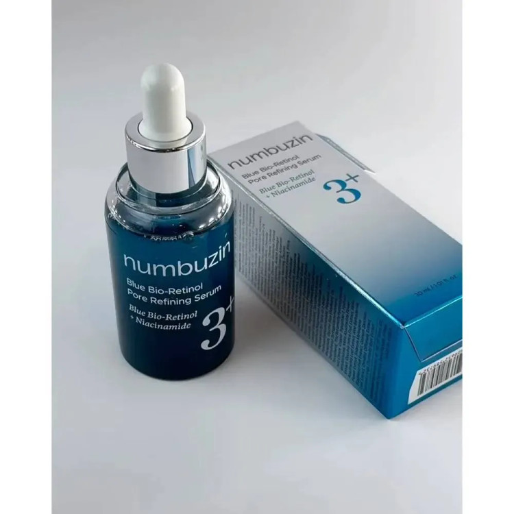 سرم رتینول شماره 3 نامبوزین اصل Numbuzin Blue Bio Retinol | پاکسازی عمیق و کوچک کننده منافذ باز حجم 30 میل