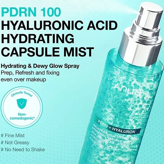 میست کپسولی هیالورونیک اسید و PDRN آنوا اصل Anua حجم 100 میل
