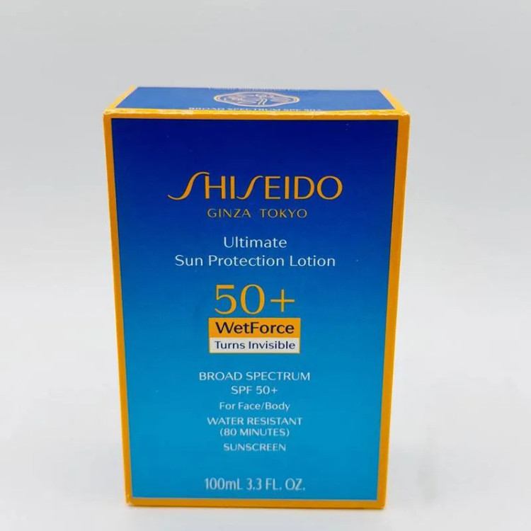 لوسیون ضد آفتاب صورت و بدن شیسیدو اصل Shiseido SPF50 ضدآب حجم 100 میل