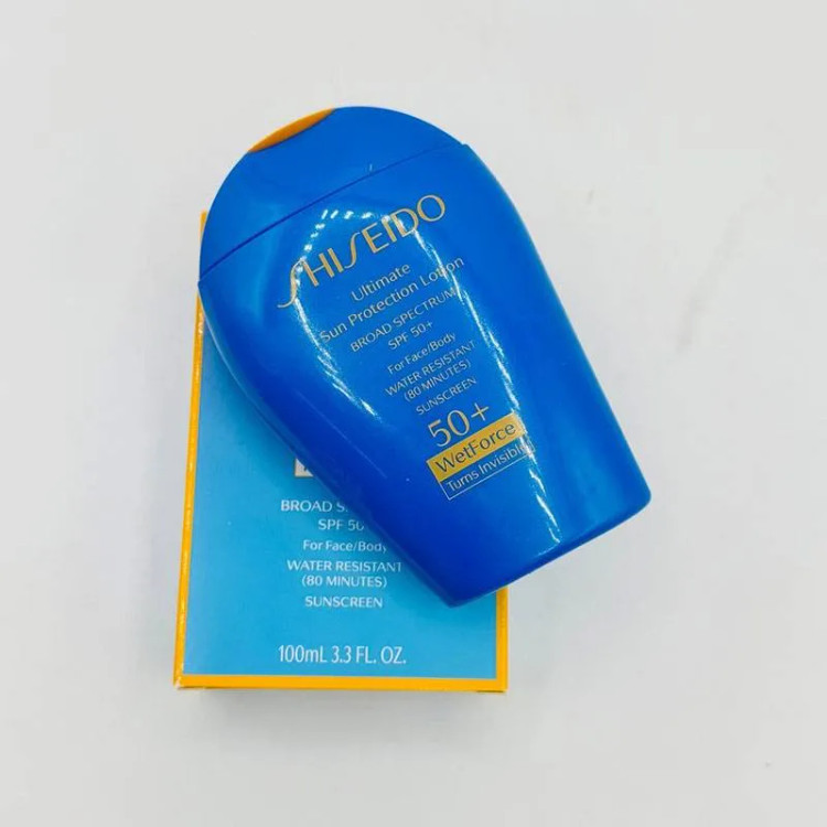 لوسیون ضد آفتاب صورت و بدن شیسیدو اصل Shiseido SPF50 ضدآب حجم 100 میل