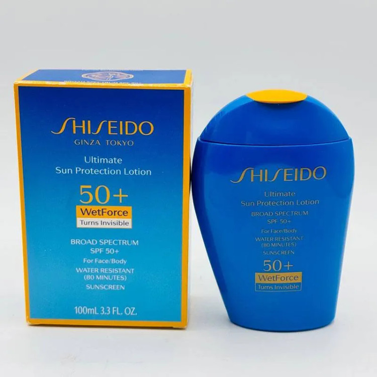 لوسیون ضد آفتاب صورت و بدن شیسیدو اصل Shiseido SPF50 ضدآب حجم 100 میل