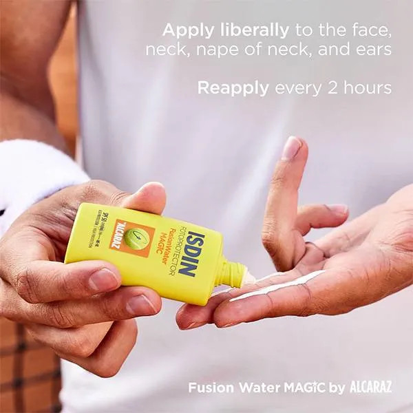 ضد آفتاب بدون رنگ فوق سبک مجیک ایزدین اصل ISDIN Fusion Water SPF50 حجم 50 میل