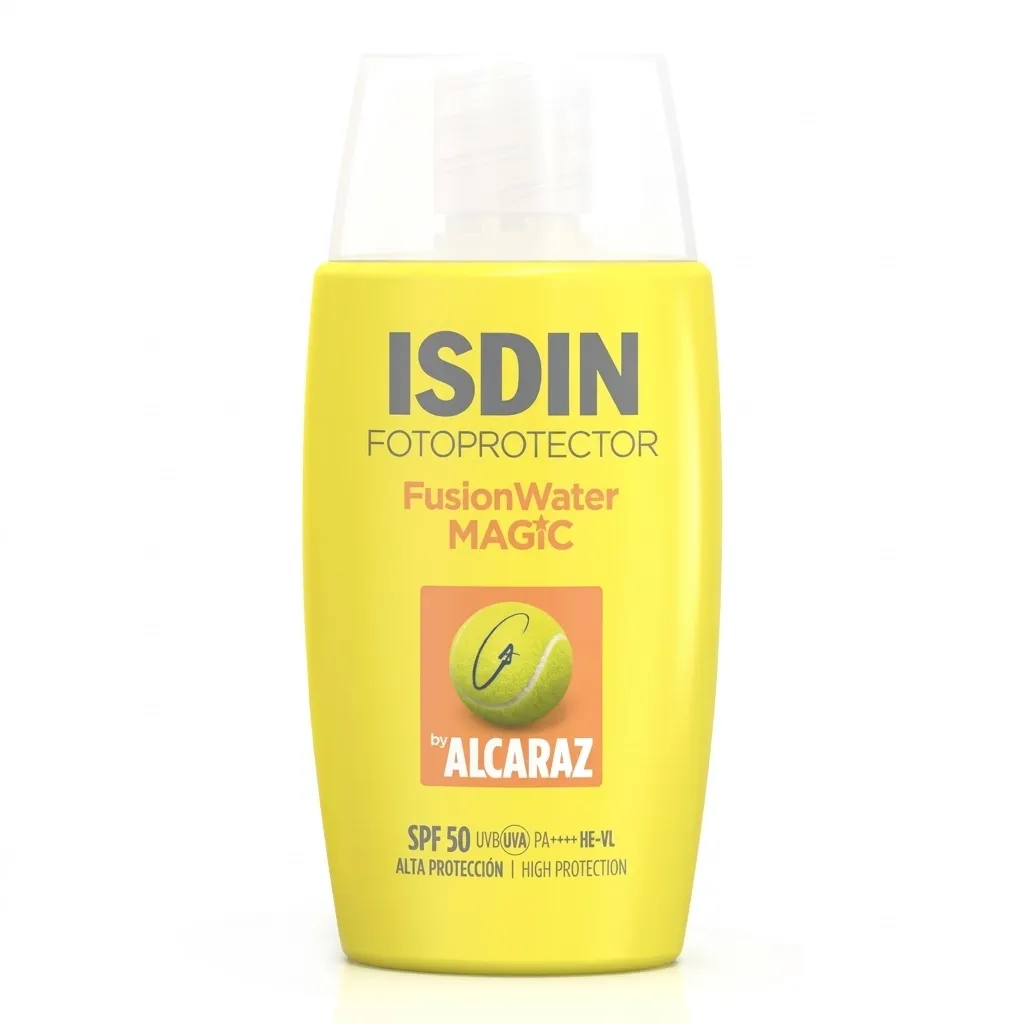 ضد آفتاب بدون رنگ فوق سبک مجیک ایزدین اصل ISDIN Fusion Water SPF50 حجم 50 میل