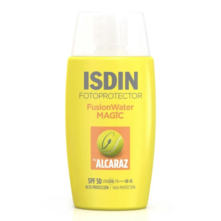 ضد آفتاب بدون رنگ فوق سبک مجیک ایزدین اصل ISDIN Fusion Water SPF50 حجم 50 میل