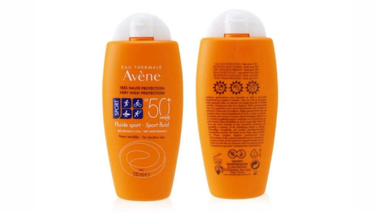 کرم ضد آفتاب بی رنگ مدل فلوئید اسپرت اون اصل AVENE با +SPF50 مناسب انواع پوست حجم 100 میل