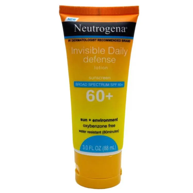 لوسیون ضد آفتاب نوتروژینا اصل Neutrogena مدل +Invisible Daily Defense SPF 60+ حجم 88 میل