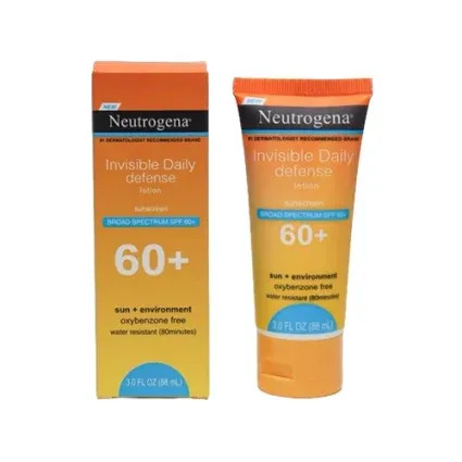 لوسیون ضد آفتاب نوتروژینا اصل Neutrogena مدل +Invisible Daily Defense SPF 60+ حجم 88 میل