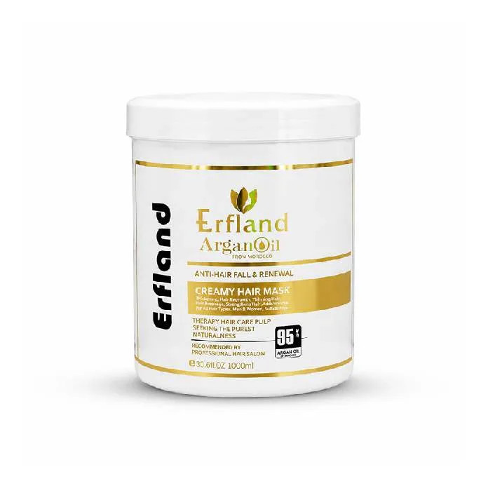 ماسک مو آرگان بدون سولفات ارفلند اصل ایتالیا Erfland Argan حجم 1000 میل