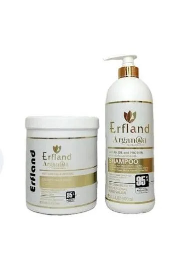 ماسک مو آرگان بدون سولفات ارفلند اصل ایتالیا Erfland Argan حجم 1000 میل