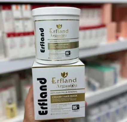 ماسک مو آرگان بدون سولفات ارفلند اصل ایتالیا Erfland Argan حجم 1000 میل
