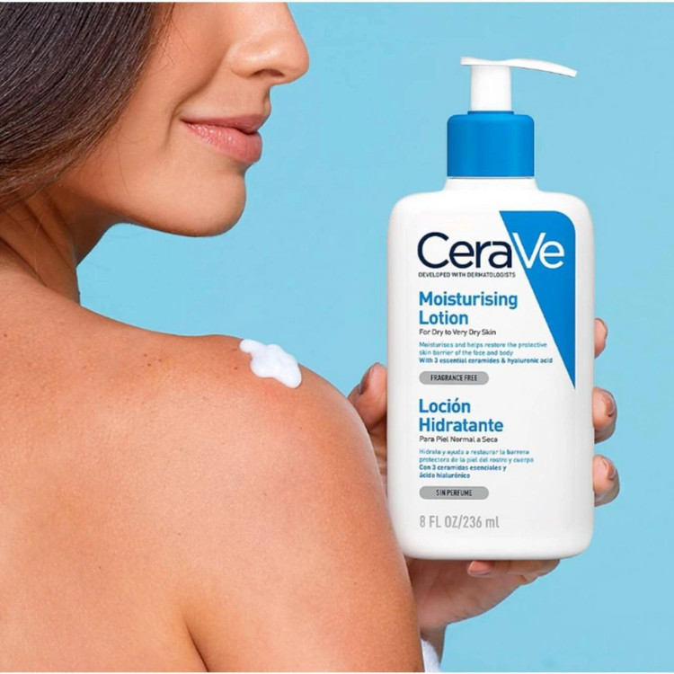 لوسیون مرطوب کننده پوست سراوی اصل Cerave مدل Lait Hydratant حجم 236 میلی لیتر