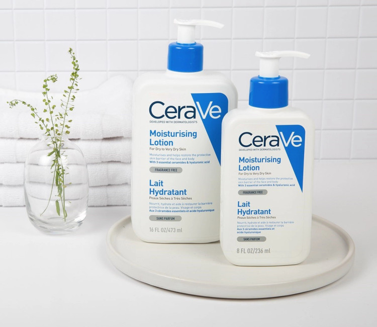 لوسیون مرطوب کننده پوست سراوی اصل Cerave مدل Lait Hydratant حجم 236 میلی لیتر