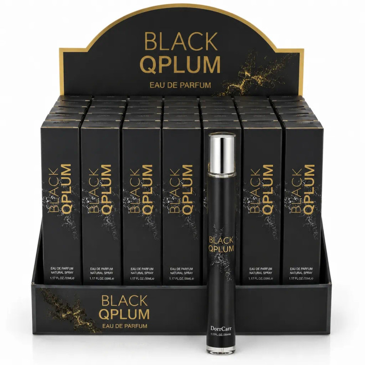 عطر قلمی اماراتی بلک اپیوم اصل Black Qpum با رایحه مرکباتی، ادویهای و چوبی ماندگاری عالی حجم ۳۵ میل