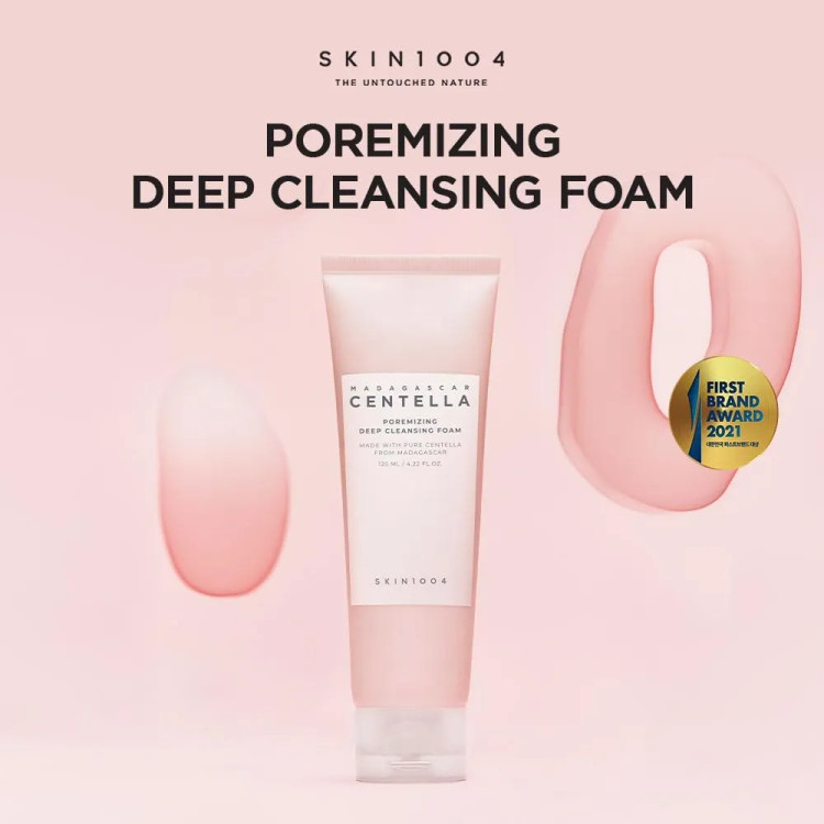 شوینده پوست چرب سنتلا اسکین 1004 اصل Centella پاکسازی عمیق منافذ، لایه بردار ملایم و تسکین دهنده حجم 125 میل
