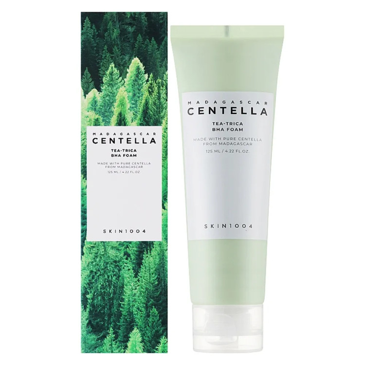 شوینده سالیسیلیک اسید سنتلا اسکین 1004 اصل Centella مدل BH Tea-Trica کنترل جوش و آکنه پوست حجم 125 میل