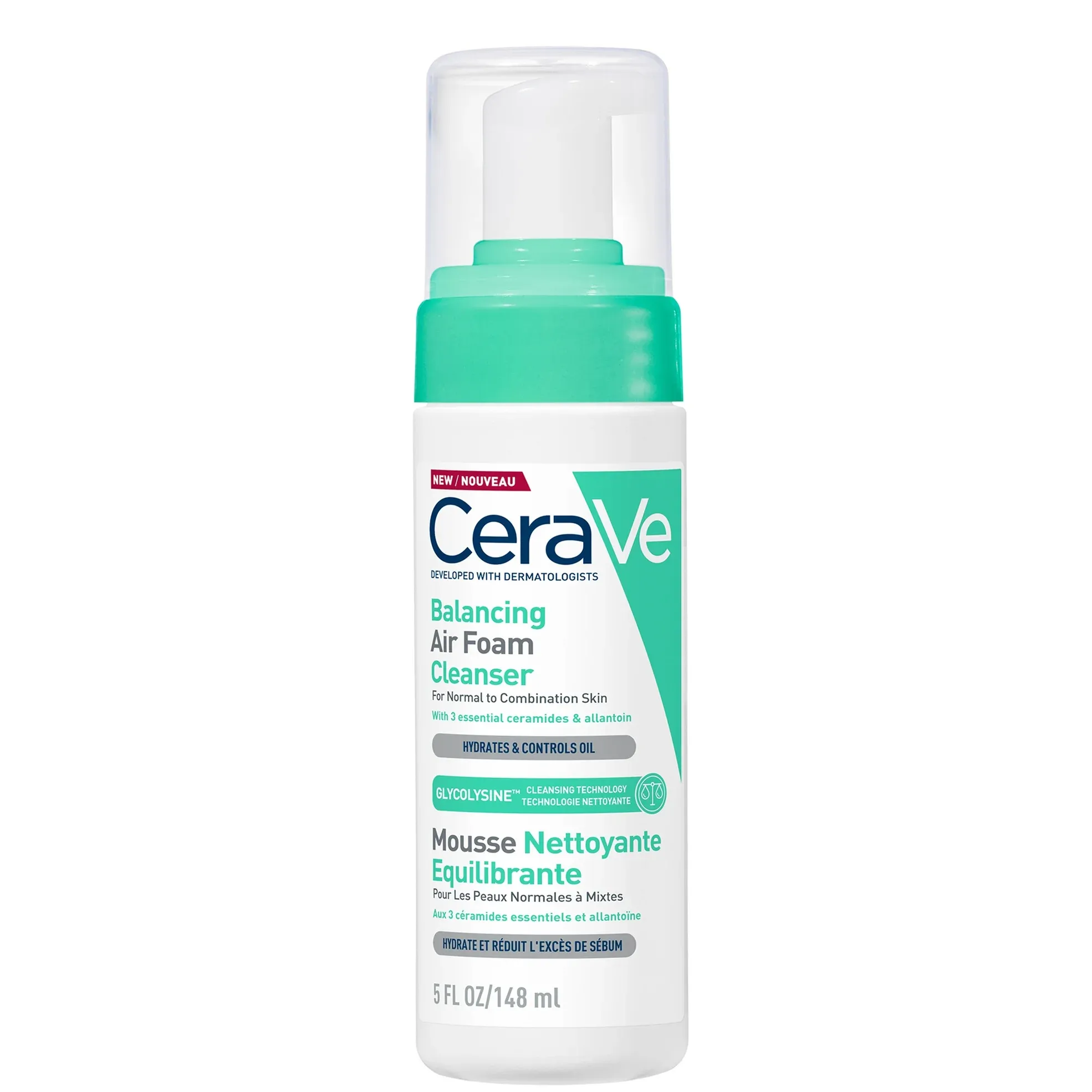 فوم شستشوی صورت سراوی اصل Cerave مدل بالانسینگ متعادل کننده چربی پوست حجم ۱۴۸ میل
