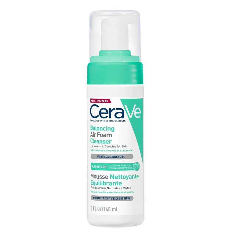 فوم شستشوی صورت سراوی اصل Cerave مدل بالانسینگ متعادل کننده چربی پوست حجم ۱۴۸ میل