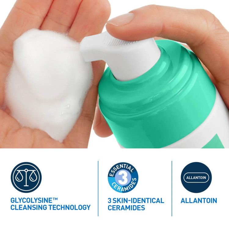 فوم شستشوی صورت سراوی اصل Cerave مدل بالانسینگ متعادل کننده چربی پوست حجم ۱۴۸ میل