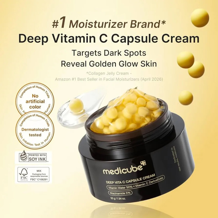 کرم کپسولی ویتامین سی مدی کیوب اصل Medicube حجم 55 گرم