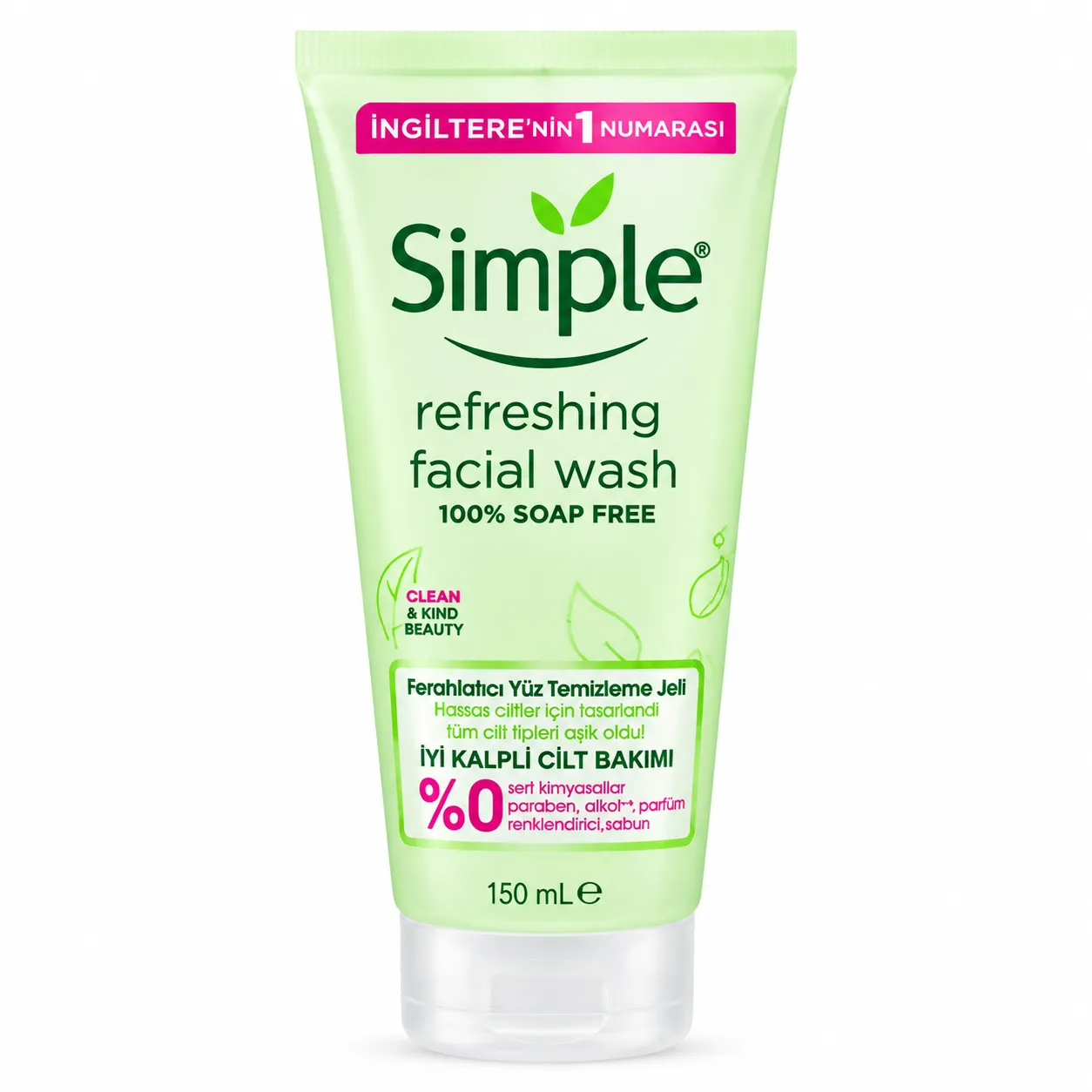 ژل شستشوی پوست چرب سیمپل مدل Refreshing حجم 150 میل