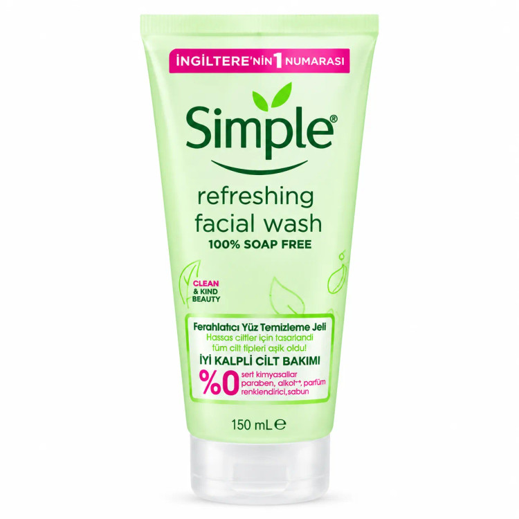 ژل شستشوی پوست چرب سیمپل مدل Refreshing حجم 150 میل