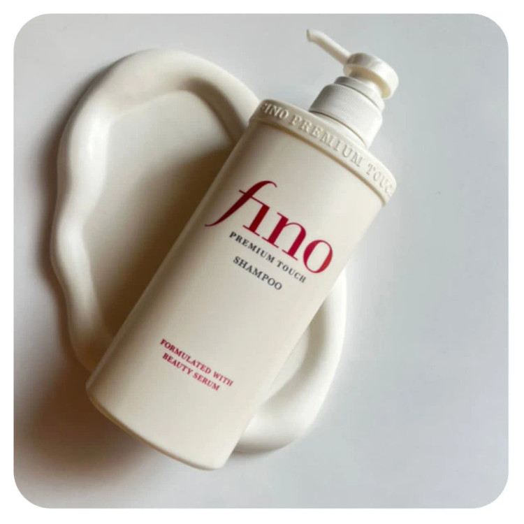 شامپو تقویت کننده و تغذیه کننده مو فینو اصل Shiseido Fino مدل Premium Touch حجم 550 میل