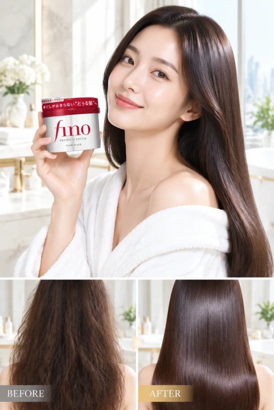 ماسک مو کاسه ای فینو اصل Shiseido Fino مدل Premium Touch حجم 230 گرم