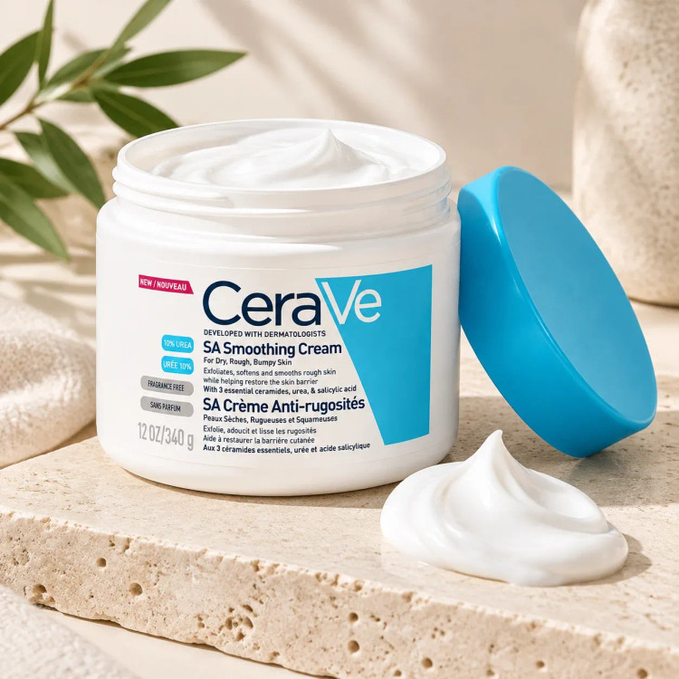 کرم کاسه ای آبرسان مرطوب کننده سراوی اصل Cerave لایه بردار مناسب پوست خشک و حساس حجم 340 گرم