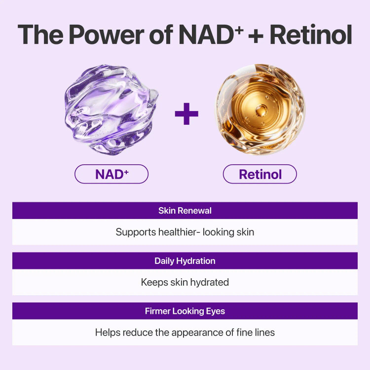 کرم دور چشم لیفتینگ شماره ۹ نامبوزین اصل حاوی NAD+ و رتینول حجم 10 میل